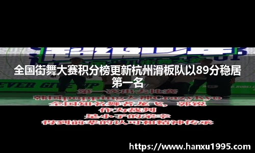 全国街舞大赛积分榜更新杭州滑板队以89分稳居第一名