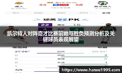 凯尔特人对阵奇才比赛前瞻与胜负预测分析及关键球员表现展望